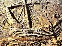 Navire des phéniciens, marchands grecs du 1er millénaire avant notre ère